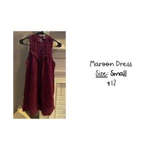 Maroon Dress